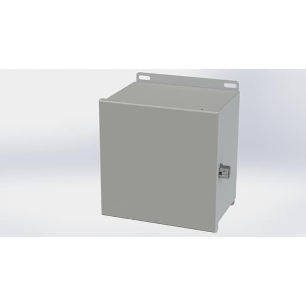 Screw Clamps Electrical Enclosures, 8.13 in H, 6 in D, 8 in W, NEMA 3R, 4, 12, 13, Carbon Steel